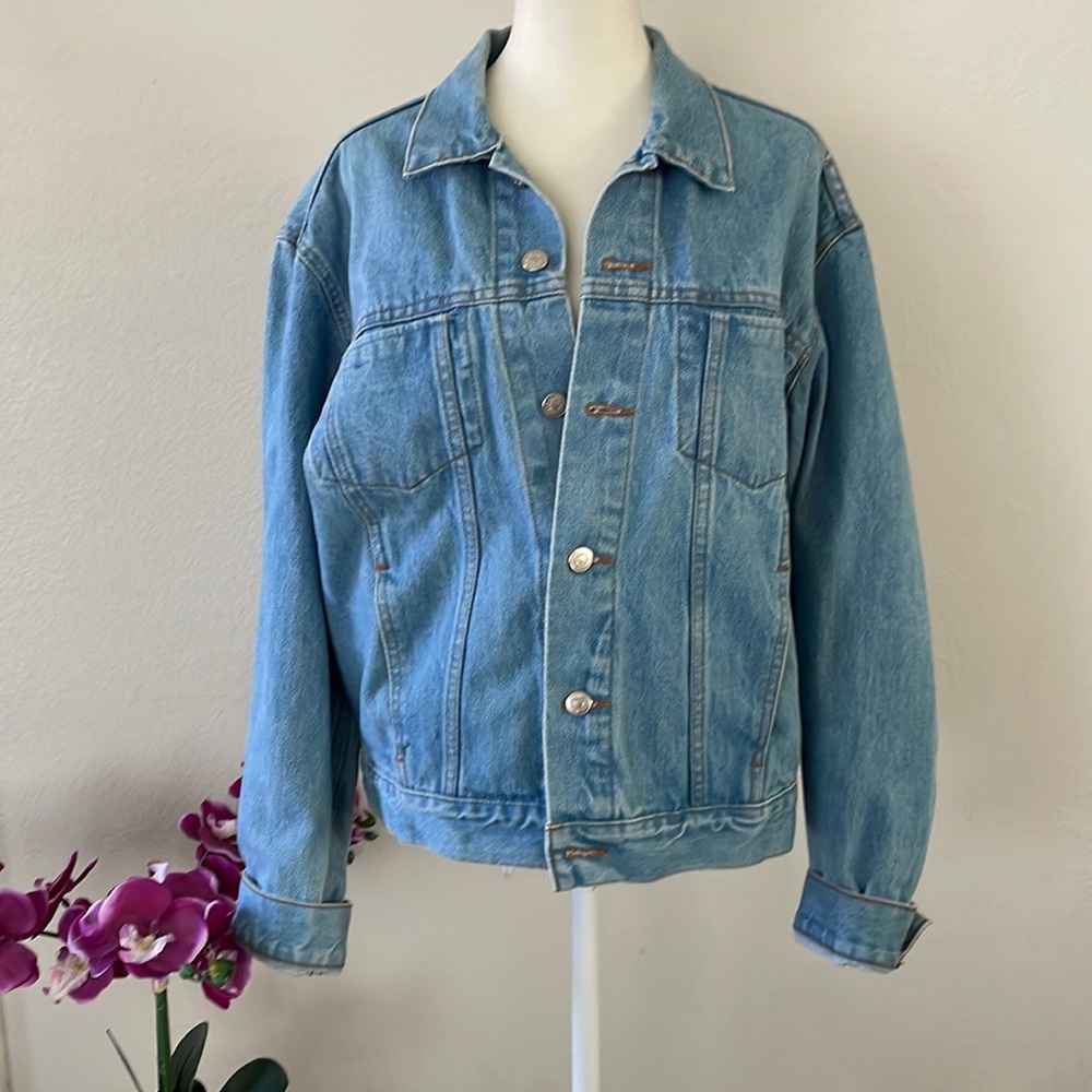 vintage oversized J. Crew Denim Jacket